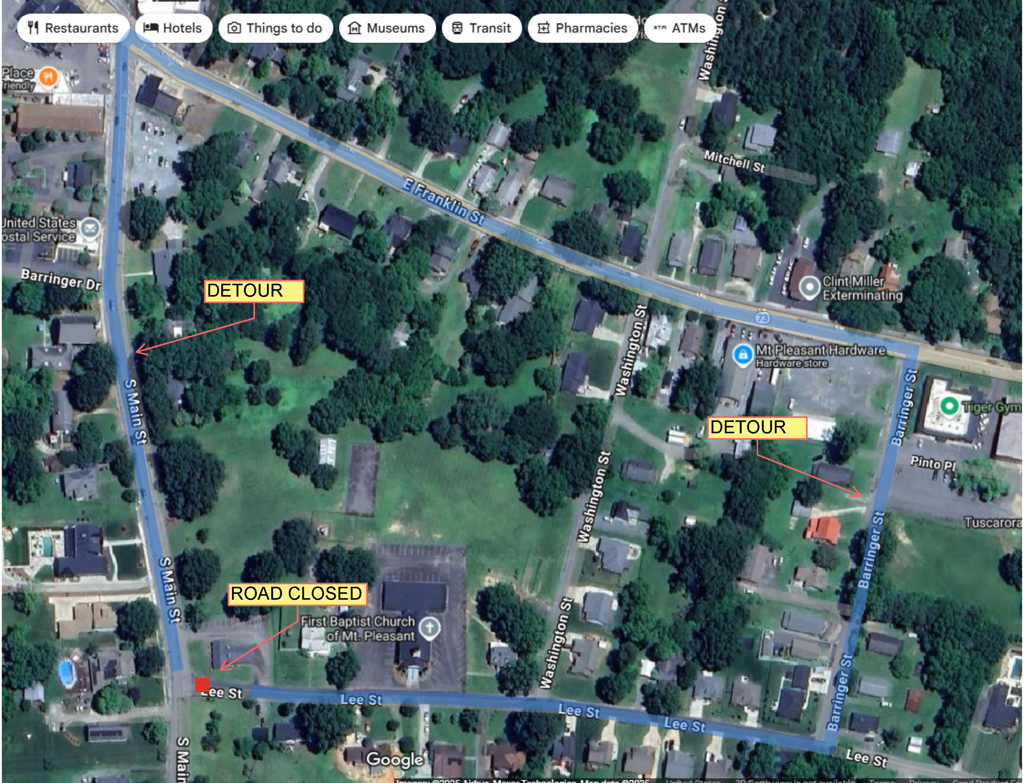 Lee Street Detour Lee Street Detour